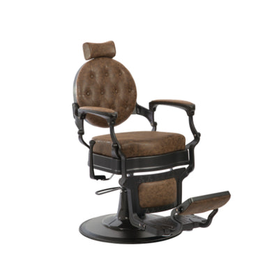 BarbierPro - Buzz  - Zwart - Oud Bruin Barberstoel