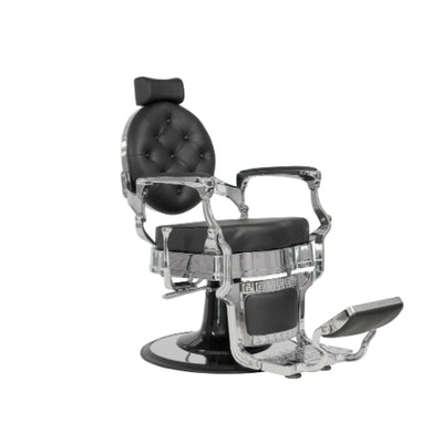 BarbierPro - Buzz - Zilver Zwart Barberstoel