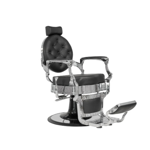 BarbierPro - Buzz - Zilver Zwart Barberstoel