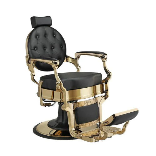 BarbierPro - Buzz - Goud Zwart Barberstoel