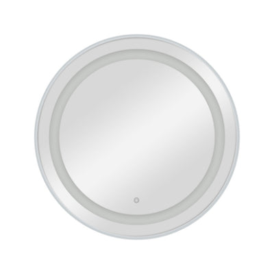 BarbierPro – Bree Zilver- Zilveren Ronde Spiegel Met Ledverlichting