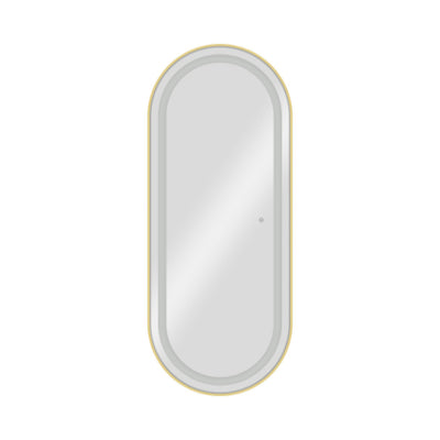 BarbierPro – Blis Gold - Ovale Gouden Spiegel Met Led-verlichting
