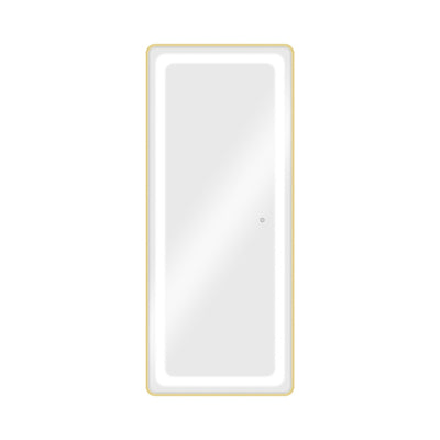 BarbierPro – Lush Gold - Rechthoekige Gouden Spiegel Met Led