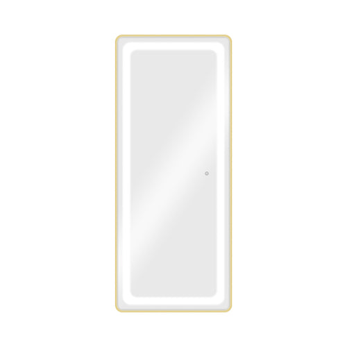 BarbierPro – Lush Gold - Rechthoekige Gouden Spiegel Met Led