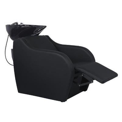 BarbierPro - Wisp Roll - Zwart Elektrische Shampoo-unit Met Voetsteun En Massagefunctie