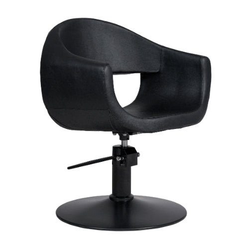 BarbierPro - Glam - Zwart Ronde Voet Styling Stoel