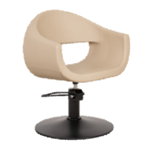 BarbierPro - Glam - Met Ronde Zwarte Voet Styling Stoel