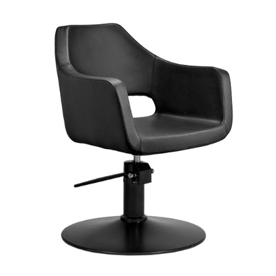 BarbierPro - Whim R - Zwarte Ronde Voet Styling Stoel