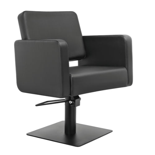 BarbierPro - Class Q - Zwarte Vierkante Voet Styling Stoel