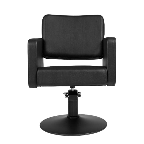 BarbierPro - Class R - Zilveren Rond Voet Styling Stoel