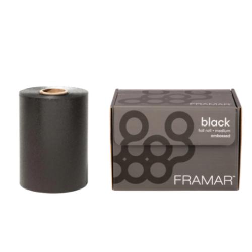 Framar Embossed Folie Roll Black Medium - 98 m