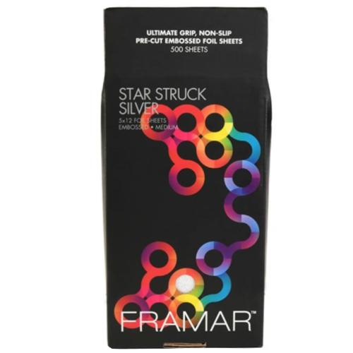 Framar Embossed folie zilver 5x12 500 st