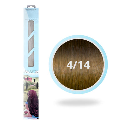 Seiseta kleur 4/14O - Bruin / Licht goudblond koper Ombre