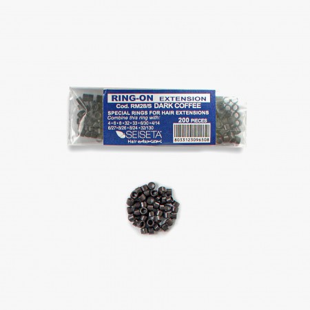 Seiseta Aluminium ringen donker koffie 200 stuks