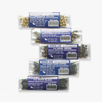 Seiseta Set aluminium ringen in 5 kleuren 1000 stuks