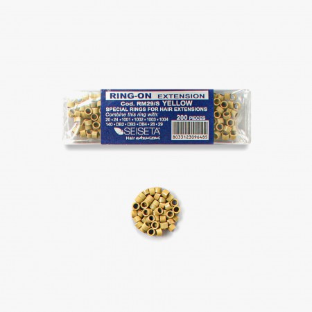 Seiseta Aluminium ringen blond 200 stuks
