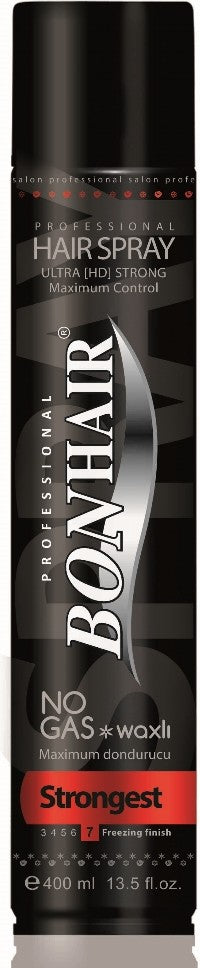 Bonhair No Gas &amp; The Wax Hair Spray Wax and hairspray, Strong Hold 7, 400 m