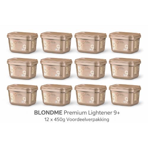 Schwarzkopf Professional - Blond Me Premium Lightener 9+ poeder Comp. Premium 450 g Lightener 9+ - 12 stuks