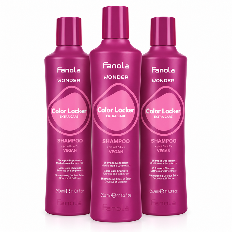 Fanola Wonder Color Locker Shampoo 350ml (3 Pack)