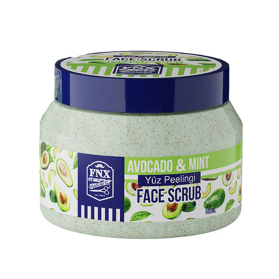 FNX Barber Face Scrub Avocado & Mint 12 Li 500ml