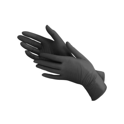 Handschoenen Zwart Ongepoederd Medium 100 Stuks
