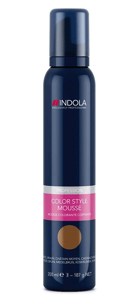 Indola Color Style Mousse Medium bruin 200 ml