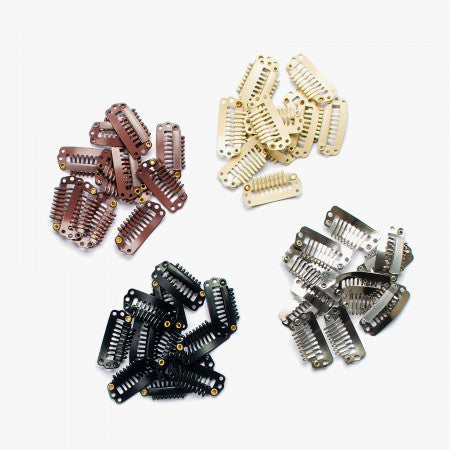 Seiseta Metalen clips donkerbruin 12 stuks