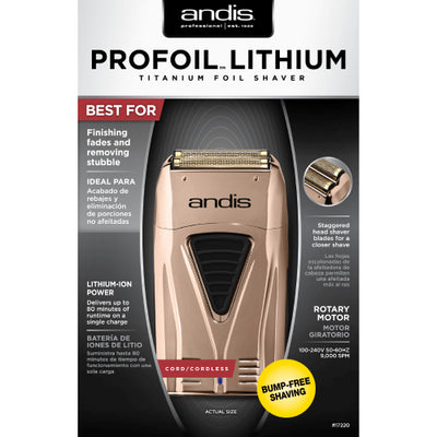 Andis ProFoil Lithium Titanium Foil Shaver