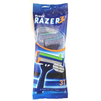 Treet Razer (3 messen scheermes) (3 scheermessen in een zakje)