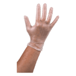 HP VINYL HANDSCHOENEN LARGE ONGEPOEDERD WIT Large