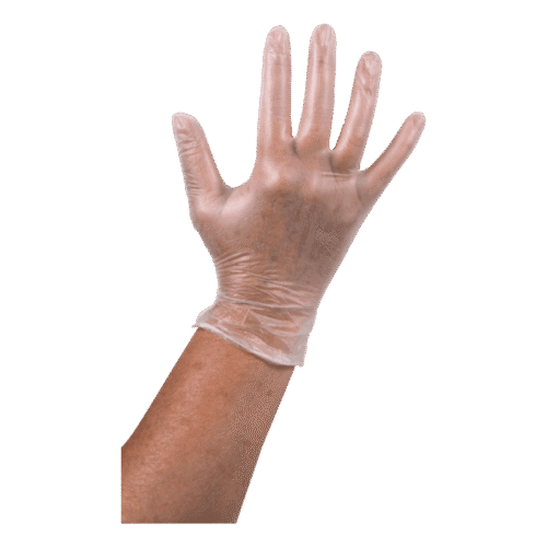 HP VINYL HANDSCHOENEN LARGE ONGEPOEDERD WIT Large